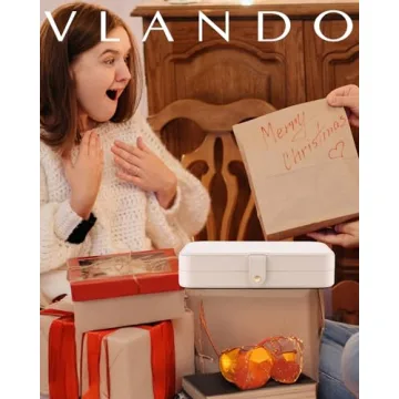 Vlando Travel Jewelry Case - Stylish Portable Jewelry Organizer