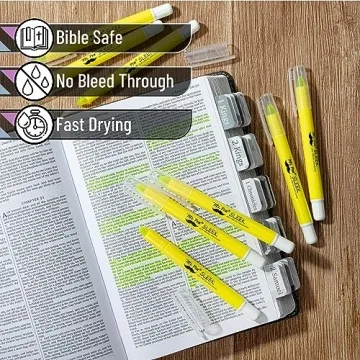 No Bleed Gel Highlighters for Bible and Note-taking