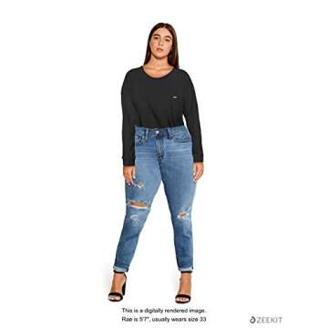 Levi's Women's New Boyfriend Jeans, Hawaii Blue, 27 (US 4)