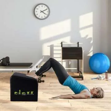 WINDFOOT Hip Thrust Machine & Glute Bridge Exercise Machine, Hip Thrust Bench Booty Workout Box Platform for Home Gym Total Body Workout.