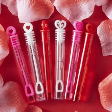 JOYIN 36 Valentines Mini Bubble Maker Wands for Kids