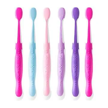 Brush Buddies 6 Pack Barbie Toothbrushes for Kids, Children's Toothbrushes, Soft Bristle Toothbrushes for Kids