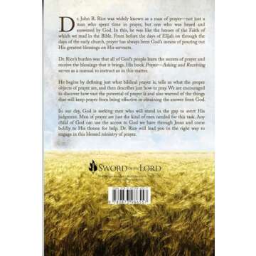 Prayer: Asking and Receiving