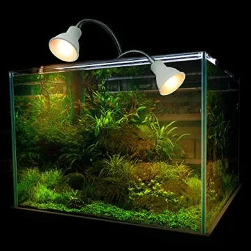 ACKE-Grow-Light-Plant-Light Sunlike Gooseneck Growing Lamps Dual Head with Clamp for Indoor Plants…