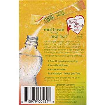True Citrus Orange, Mango, 1.06 Oz, (Pack of 10- 0.11 oz each)
