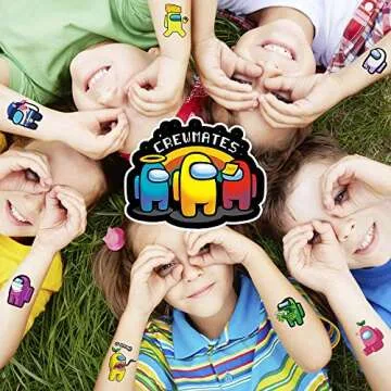 Waterproof Temporary Tattoos for Kids - Fun Party Favors