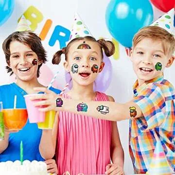 Waterproof Temporary Tattoos for Kids - Fun Party Favors