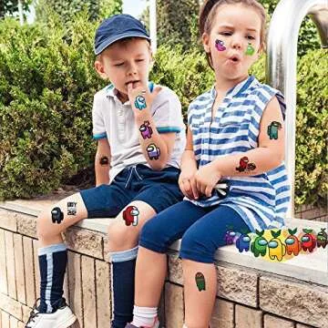 Waterproof Temporary Tattoos for Kids - Fun Party Favors