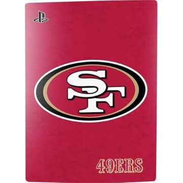 Skinit Decal Gaming Skin Compatible with PS5 Bundle - Officially Licensed NFL San Francisco 49ers Distressed Design