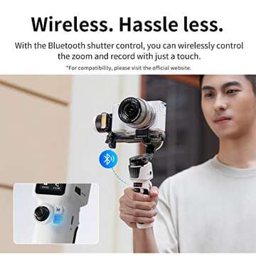 Zhiyun Crane M3S Handheld Gimbal 3-Axis Stabilizer All in One Design for Mirrorless Cameras Like Sony,Canon,Smartphone Like iPhone,Sumsung,Action Cameras Like Gopro (Crane M3 Upgrade Version in 2023)