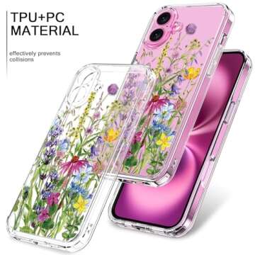 Stylish Bicol iPhone 16 Case with Screen Protector