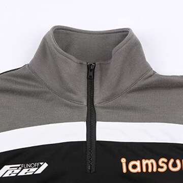 Argeousgor Women Zipper Vintage Jacket Slim Fit Stand Collar Coats Casual Y2k Fashion Outwear TikTok Fall Jacket