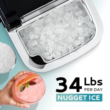 EUHOMY Nugget Ice Maker - Fast, Convenient Ice Production