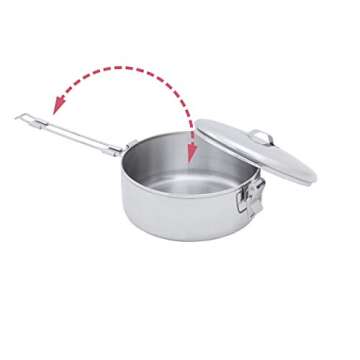 MSR Alpine Stainless Steel Stowaway Camping Pot, 1.6L