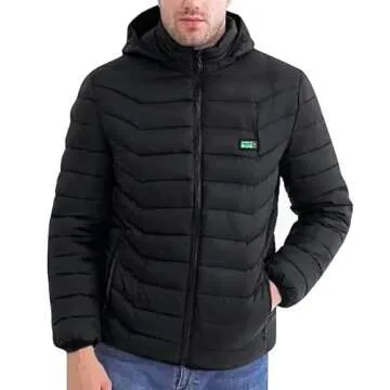 MaMiDay Men's and Women's Heated Jacket - Slim Fit Thermal Coat for Outdoor Activities