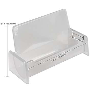 Beauticom Standard Style Business Card Holder Organizer Stand Display for Offices, Receptionist, Sal...