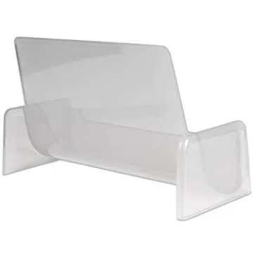 Beauticom Standard Style Business Card Holder Organizer Stand Display for Offices, Receptionist, Salons, and Businesses (Silver, 1 Piece)