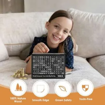 Cash Vault Savings Box with 8 Targets for All Ages