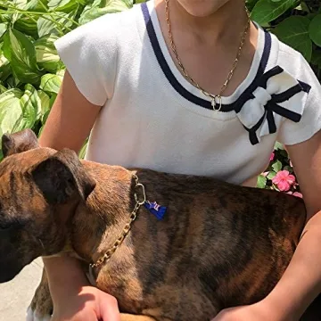 Turandoss 14K Gold Plated CZ Oval Link Necklace