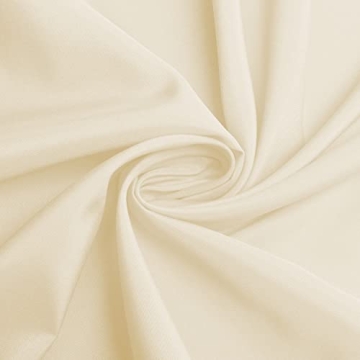 Sancua Round Tablecloth - Elegant Beige 48" Table Cover