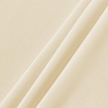 Sancua Round Tablecloth - Elegant Beige 48" Table Cover