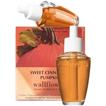 Bath & Body Works Sweet Cinnamon Pumpkin Wallflowers Home Fragrance Refills, 2-Pack (1.6 fl oz total...