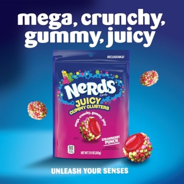 NERDS Juicy Gummy Clusters Strawberry Punch 7.15 oz