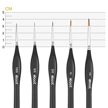 eBoot 5-Piece Detail Brush Set for Artists and Crafters