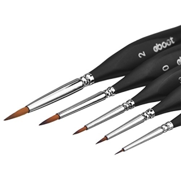 eBoot 5-Piece Detail Brush Set for Artists and Crafters