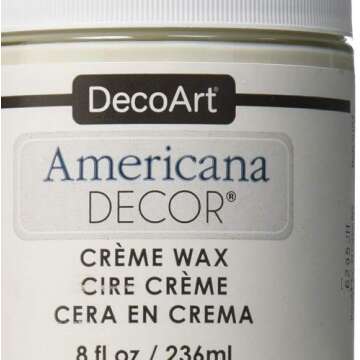 DecoArt Americana Decor Creme Wax, 8-Ounce, Clear