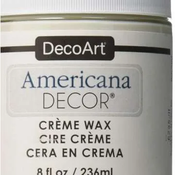 DecoArt Americana Decor Creme Wax, 8-Ounce, Clear