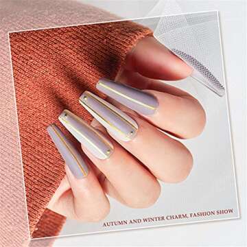 MEET ACROSS Nude Gel Nail Polish Set 6 Colors for Home Manicures