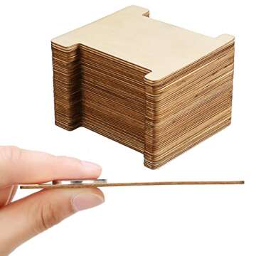 100 Pcs Flat Ribbon Organizer Set Including 50 Pcs Cardboard Ribbon Holder Spools Thread Yarn Floss Bobbin and 50 Pcs Plastic U Shape Folding Clips for Cross Stitch DIY Craft Sewing Storage