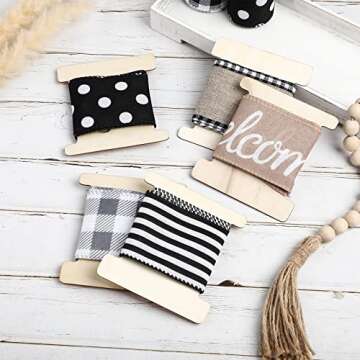 100 Pcs Flat Ribbon Organizer Set Including 50 Pcs Cardboard Ribbon Holder Spools Thread Yarn Floss Bobbin and 50 Pcs Plastic U Shape Folding Clips for Cross Stitch DIY Craft Sewing Storage