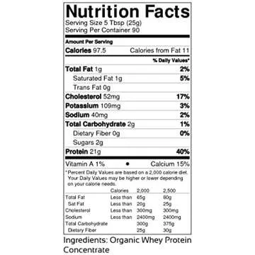 Raw Organic Whey Protein Powder, Grass Fed, Happy Healthy Cows, Undenatured, Hormone Free, Non-GMO, Gluten Free, Unflavored, Unsweetened, 5LB