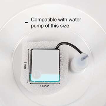 High Density Cat Water Fountain Foam Filters - 12 Pack