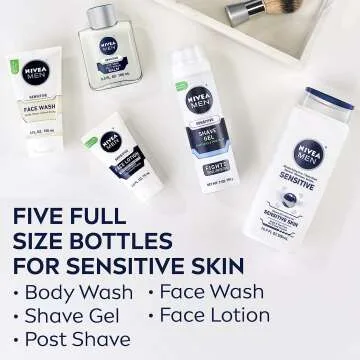 NIVEA MEN Sensitive Skin Care Collection - 5 Pieces