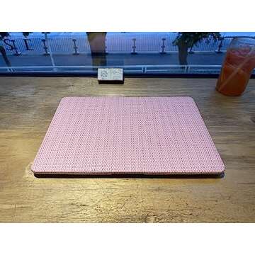 BaayCerrie Pink Woven Fabric Design for A2337 A2179 A1932 MacBook Air 13 inch Case 2021 2020 2019 2018