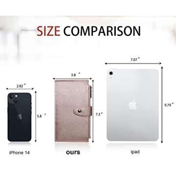 Travelambo Large RFID Wallet for Women with Zipper Pocket