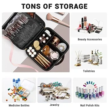 WIRIBEY Checkered Makeup Bag - Stylish Travel Organizer