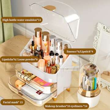 Stylish Makeup Organizer - Perfect for Vanity and Gifts