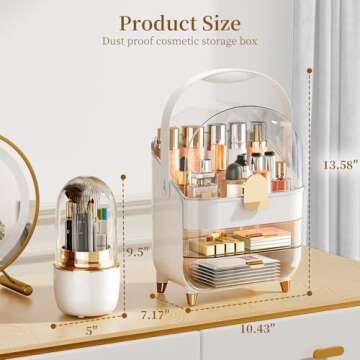 Stylish Makeup Organizer - Perfect for Vanity and Gifts