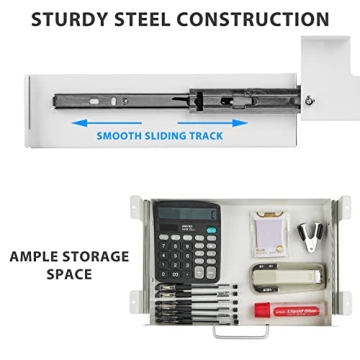 Gome Under Desk Pull-Out Drawer for Space Saving