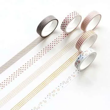 EnYan Washi Tape Set for Crafting & Decorating