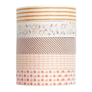 EnYan Washi Tape Set for Crafting & Decorating