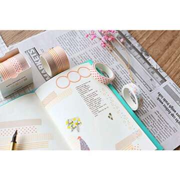 EnYan Washi Tape Set for Crafting & Decorating