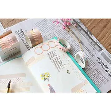 EnYan Washi Tape Set for Crafting & Decorating