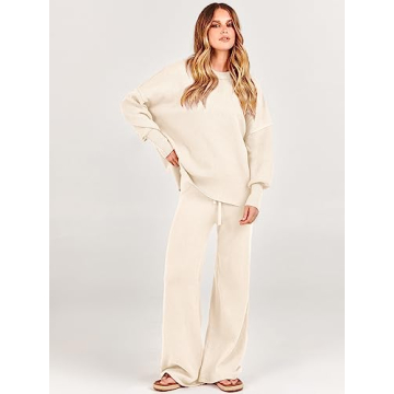 ANRABESS Sweatsuit Trendy Cozy 2 Piece Fall Set