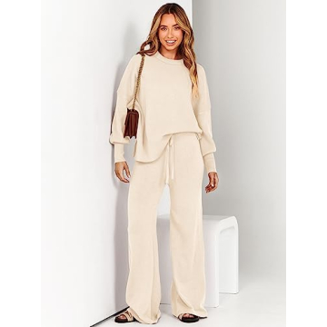 ANRABESS Sweatsuit Trendy Cozy 2 Piece Fall Set