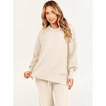 ANRABESS Sweatsuit Trendy Cozy 2 Piece Fall Set